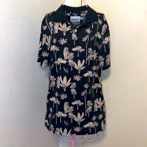 🎁Like New Good Fellow & Co. Black/Cream Tigers Collared Shirt- Small (36-37)